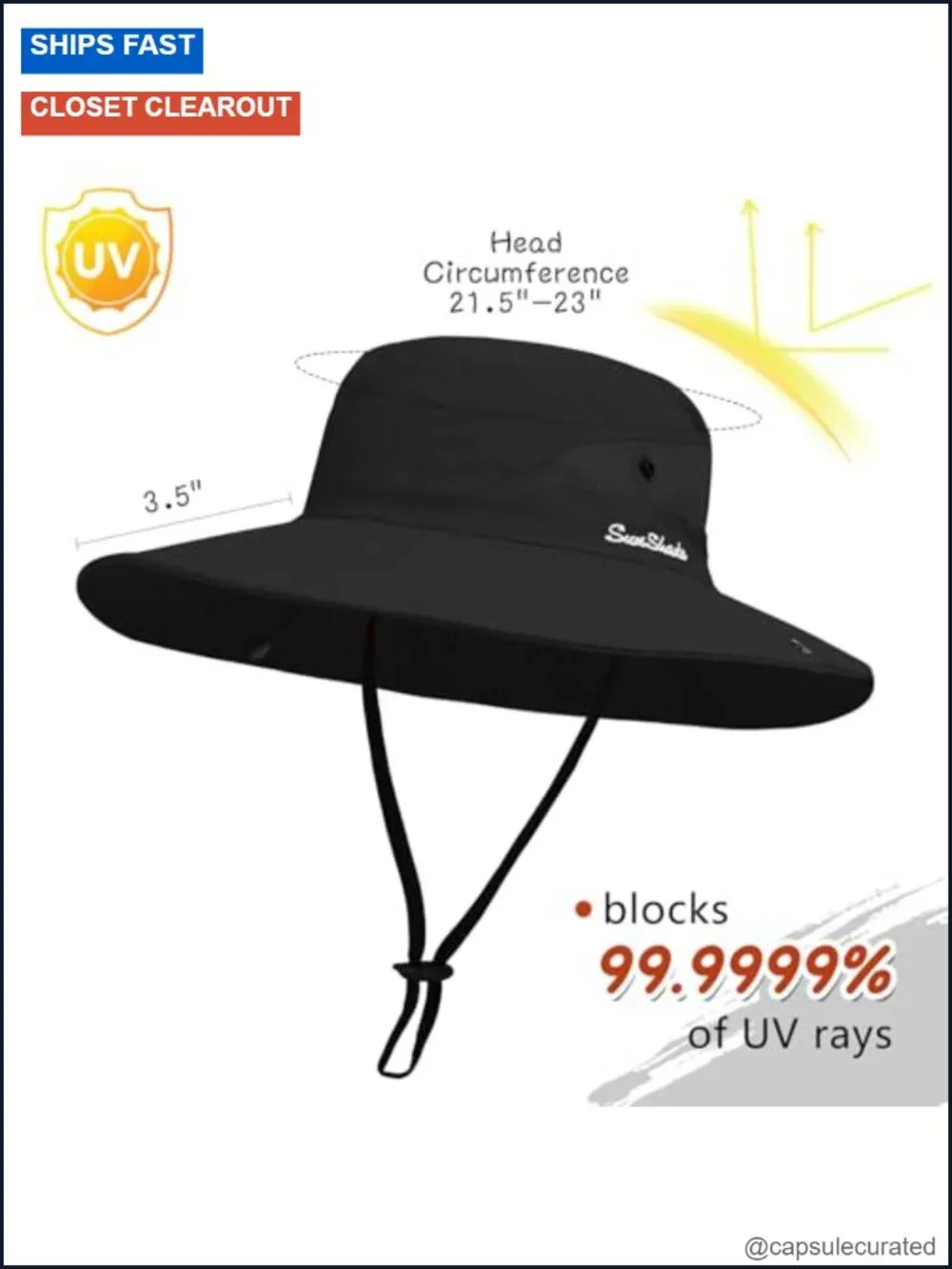 Women's Safari Sun Hat Wide Brim UV Protection Foldable Fishing Hat